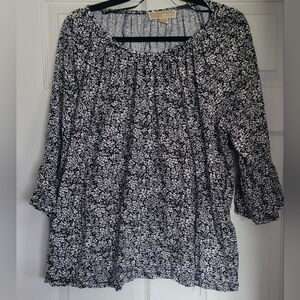 Michael Kors Floral Peasant Blouse,Please Read Full Post.Sz 2x